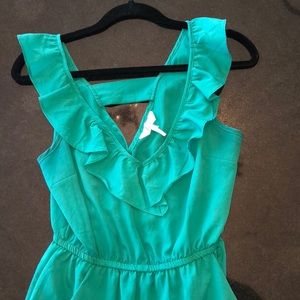 Green dress with pockets